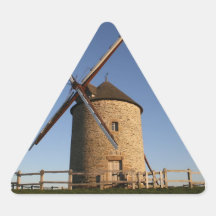 Moulin à vent de Moidrey, Normandie, France Autocollants