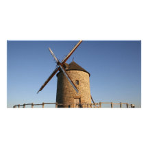 Moulin à vent de Moidrey, Normandie, France Cartes De Vœux Avec Photo