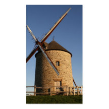 Moulin à vent de Moidrey, Normandie, France Cartes De Visite Professionnelles