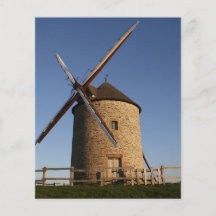 Moulin à vent de Moidrey, Normandie, France Prospectus Avec Motif