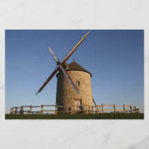 Moulin à vent de Moidrey, Normandie, France Prospectus En Couleur