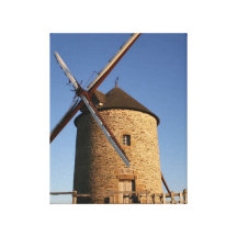 Moulin à vent de Moidrey, Normandie, France Toile Tendue