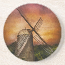 Moulin à vent dessous de verre