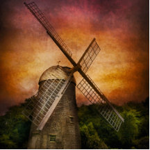 Moulin à vent photo en découpe