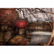 Moulin - Clinton, NJ - le moulin et la roue Photo Sculpture