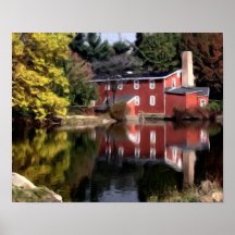 Moulin d'Adirondack Posters