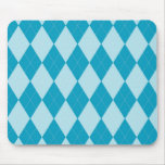 Mousepad à motifs de losanges bleu tapis de souris