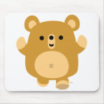 Mousepad affectueux d'ours de bande dessinée migno tapis de souris