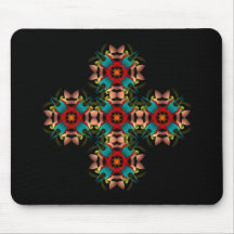 mousepad avec le motif de croix de couleur tapis de souris