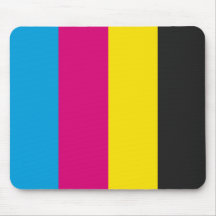 Mousepad CMYK bandes Tapis De Souris