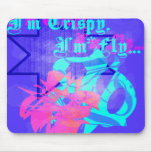 Mousepad croustillant bleu lumineux tapis de souris