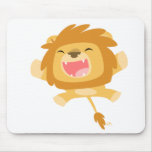 Mousepad de attaque subit de lion de bande dessiné tapis de souris