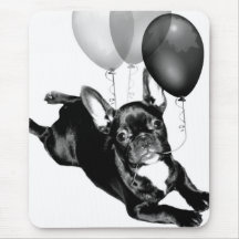 Mousepad de bouledogue français de temps de partie tapis de souris