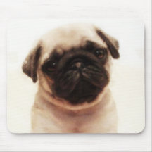 Mousepad de chiot de carlin tapis de souris