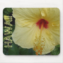Mousepad de fleur de ketmie d'Hawaï Tapis De Souris