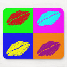 Mousepad "de lèvres de Warhol" Tapis De Souris