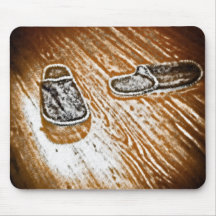 Mousepad de pantoufles tapis de souris