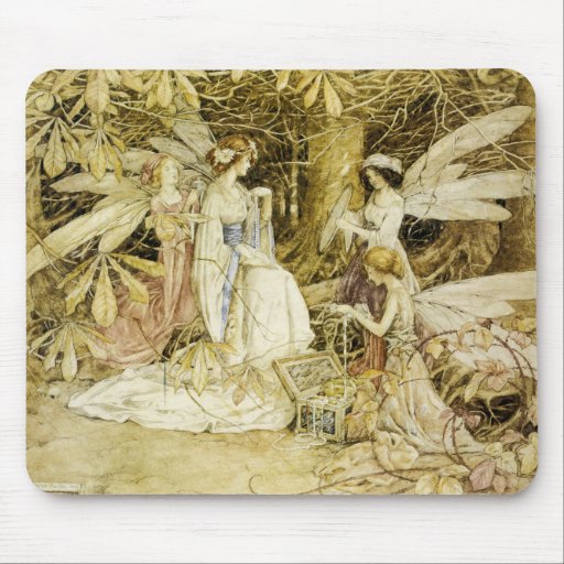 Mousepad de peinture féerique tapis de souris