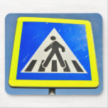 Mousepad de signe de passage clouté tapis de souris