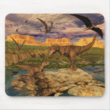 Mousepad de vallée de dinosaure tapis de souris