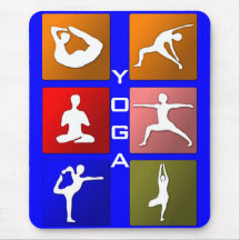 Mousepad de yoga tapis de souris