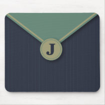 Mousepad décoré d'un monogramme personnalisé par b tapis de souris