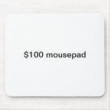 mousepad des $100 dollars tapis de souris