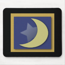 mousepad d'étoile et de lune tapis de souris