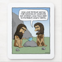 Mousepad drôle : Bips d'homme des cavernes Tapis De Souris