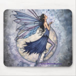 Mousepad féerique, bleu de minuit par l'aquarium p tapis de souris