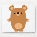 Mousepad fort mignon d'ours de bande dessinée tapis de souris