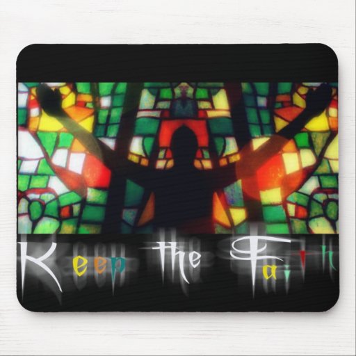 Mousepad gardent la foi tapis de souris