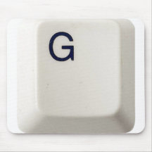 Mousepad initial personnalisé de Key_G d'ordinateu Tapis De Souris