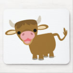 Mousepad mignon de boeuf de bande dessinée tapis de souris