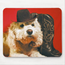 Mousepad occidental de chien tapis de souris