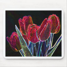 mousepad parler tulips tapis de souris