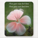 Mousepad rose de géranium tapis de souris