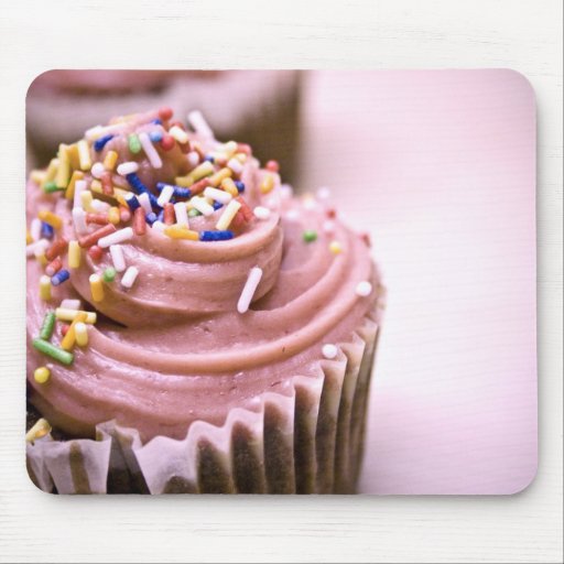 Mousepad rose de petit gâteau tapis de souris
