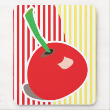 Mousepad rouge de cerise tapis de souris