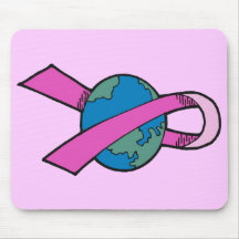 Mousepad - ruban du monde de cancer du sein tapis de souris