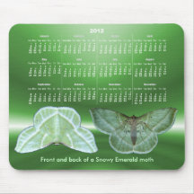 Mousepad vert de ~ de calendrier de Milou Tapis De Souris