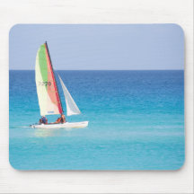 Mousepads avec l'image d'un bateau à voile tapis de souris