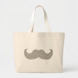 Moustache blanche de Bling (graphique de scintille Sac