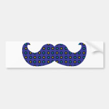 Moustache bleue adhésifs pour voiture