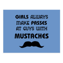 Moustache Carte Postale