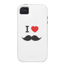 Moustache d'amour coques iPhone 4/4S