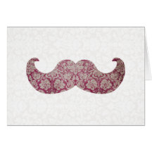 Moustache de fantaisie cartes de vœux