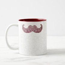 Moustache de fantaisie tasse