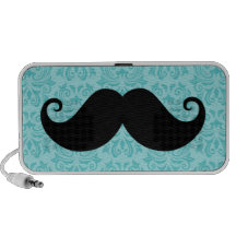 Moustache de guidon d'Aqua sur le motif noir de da Haut-parleur Mp3