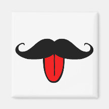 Moustache drôle aimant pour réfrigérateur